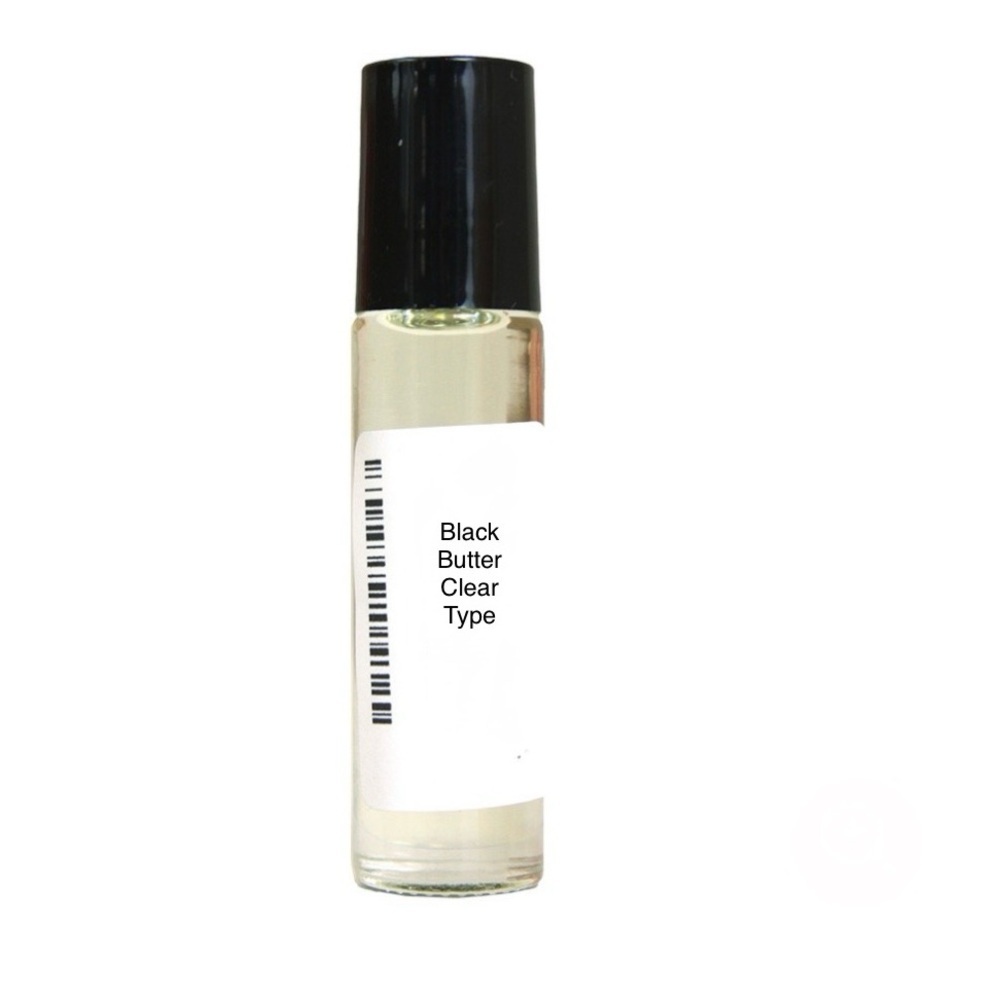Black Butter (Clear) 1/3 Glass Roll-On Bottle